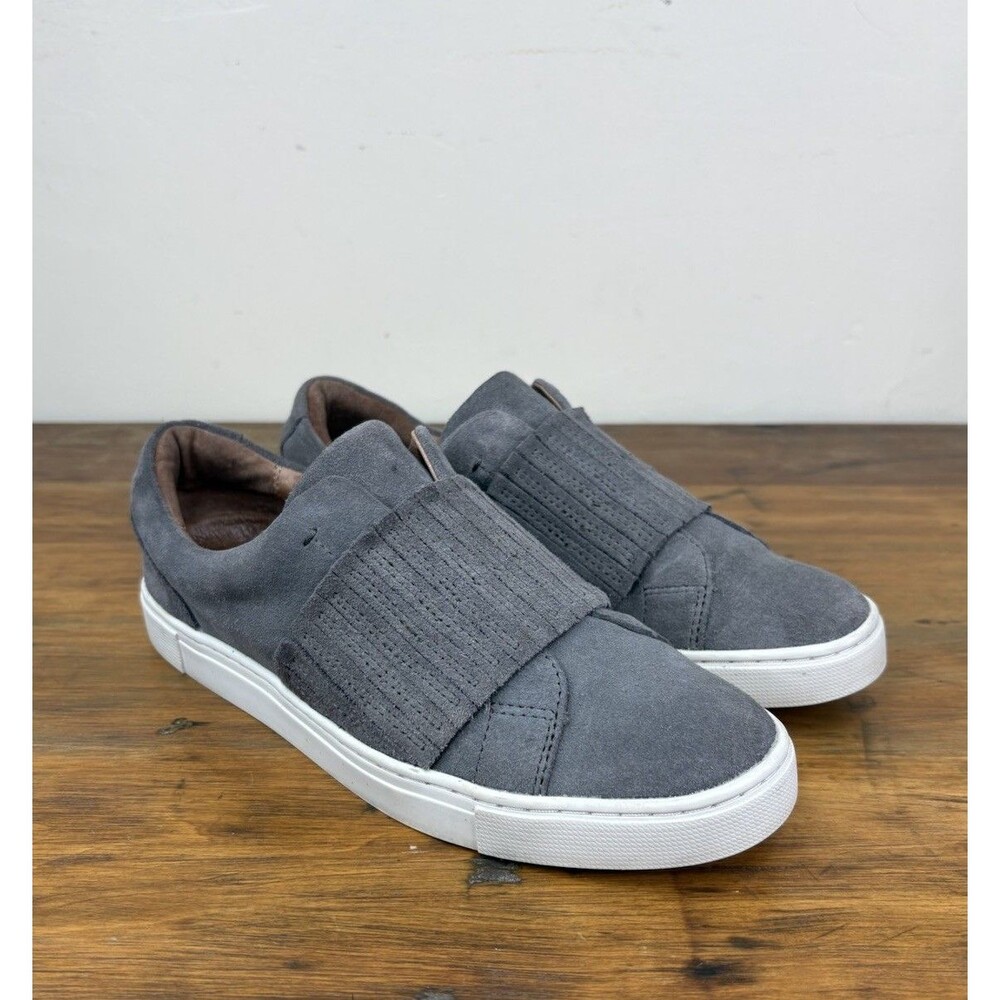 Frye Ivy Gore Slip On Dark Ash Grey Suede Sneakers Shoes Womens Size 7 M 3470374